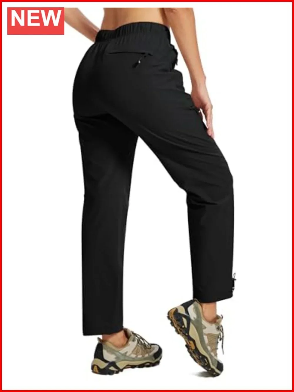 Women's Hiking Cargo Pants Lightweight Quick Dry Water Resistant with Zipper